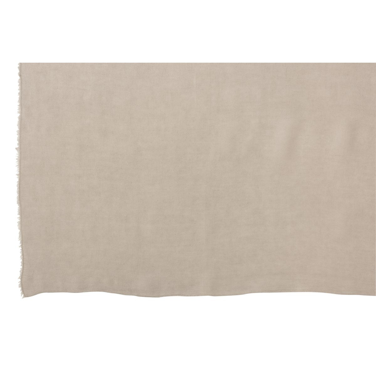 J-Line Plaid effen - katoen - grijs - 200 x 150 cm