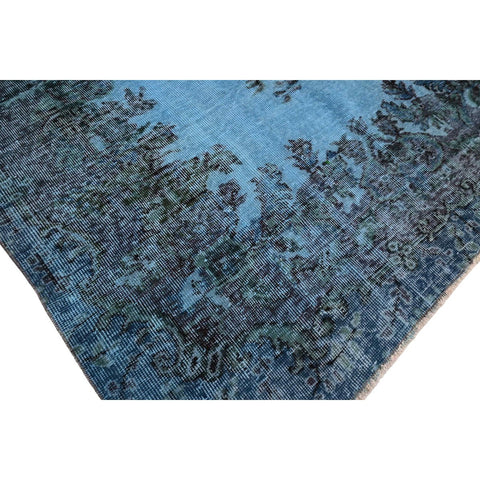 Blauw vintage vloerkleed - 272x155 cm - HANDGEMAAKT