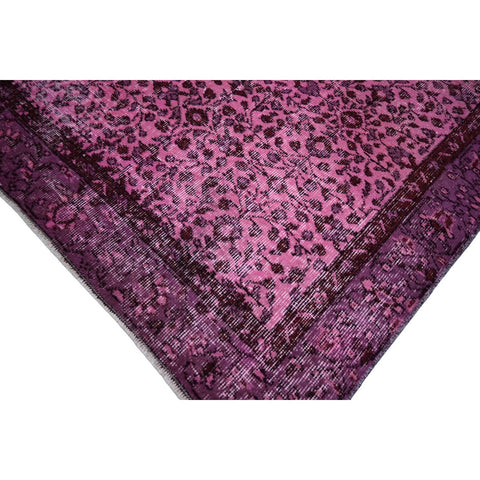 Roze vintage vloerkleed - 193x108 cm - HANDGEMAAKT