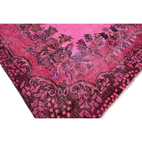 Roze vintage vloerkleed - 282x180 cm - HANDGEMAAKT