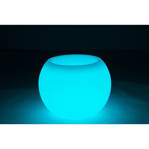 J-Line lamp Bloempot - kusntstof - mix - LED - tuinverlichting