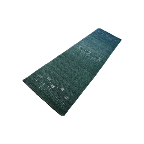 Gabbeh loper groen - 296x81 cm - HANDGEMAAKT