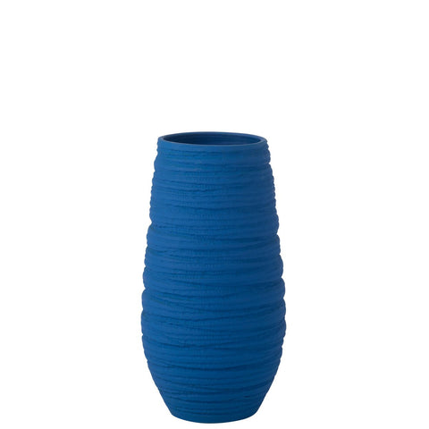 J-Line Vaas Fiesta Keramiek Blauw X-Large