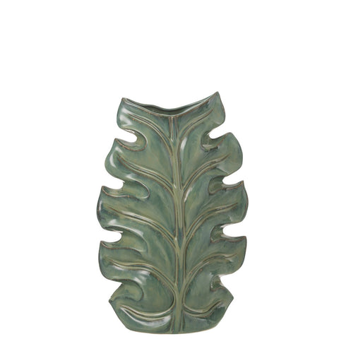 J-Line vaas Poseidon - keramiek - groen - medium