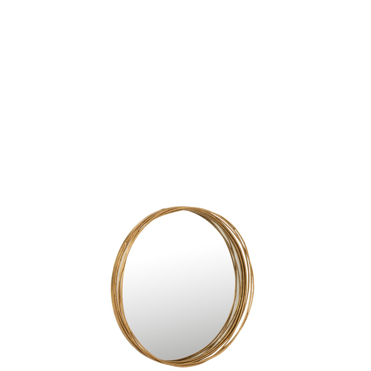 J-Line spiegel Aurora Rond - ijzer/gas - goud - small