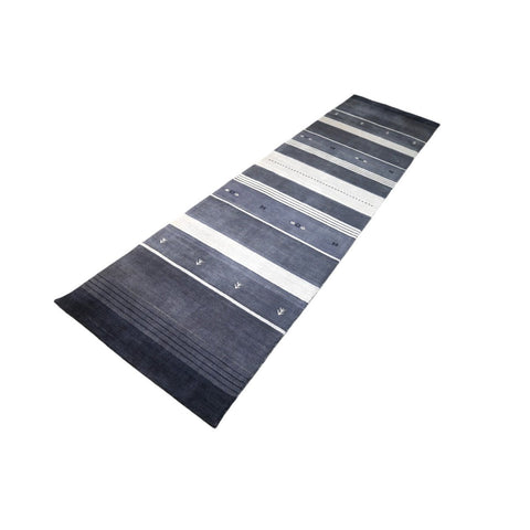 Gestreepte Gabbeh loper - 312x80 cm - HANDGEMAAKT