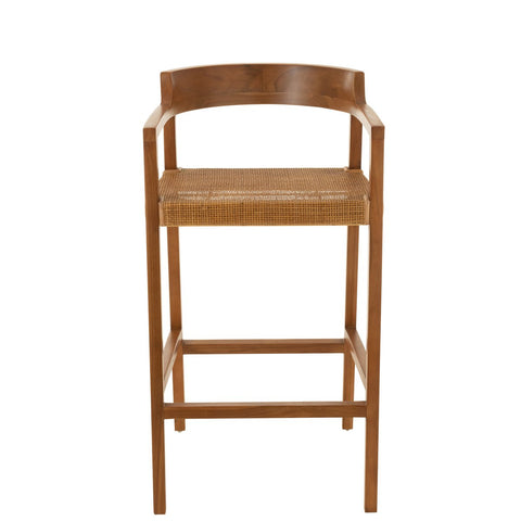J-Line barstoel Emma Teak - hout - bruin