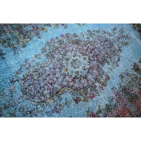 Blauw vintage vloerkleed - 290x170 cm - HANDGEMAAKT