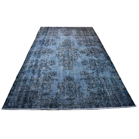 Blauw vintage vloerkleed - 282x167 cm - HANDGEMAAKT