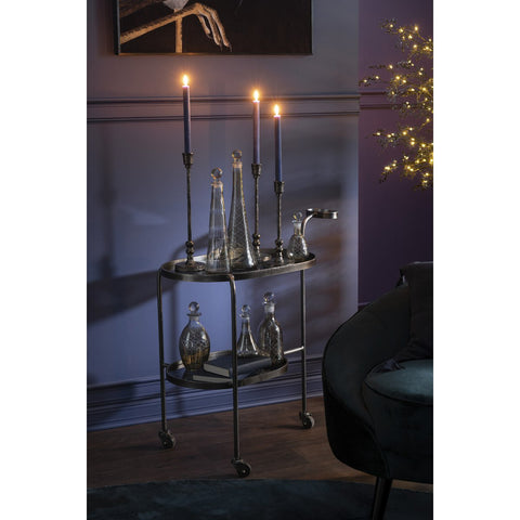 J-Line kandelaar Becca - aluminium - zwart