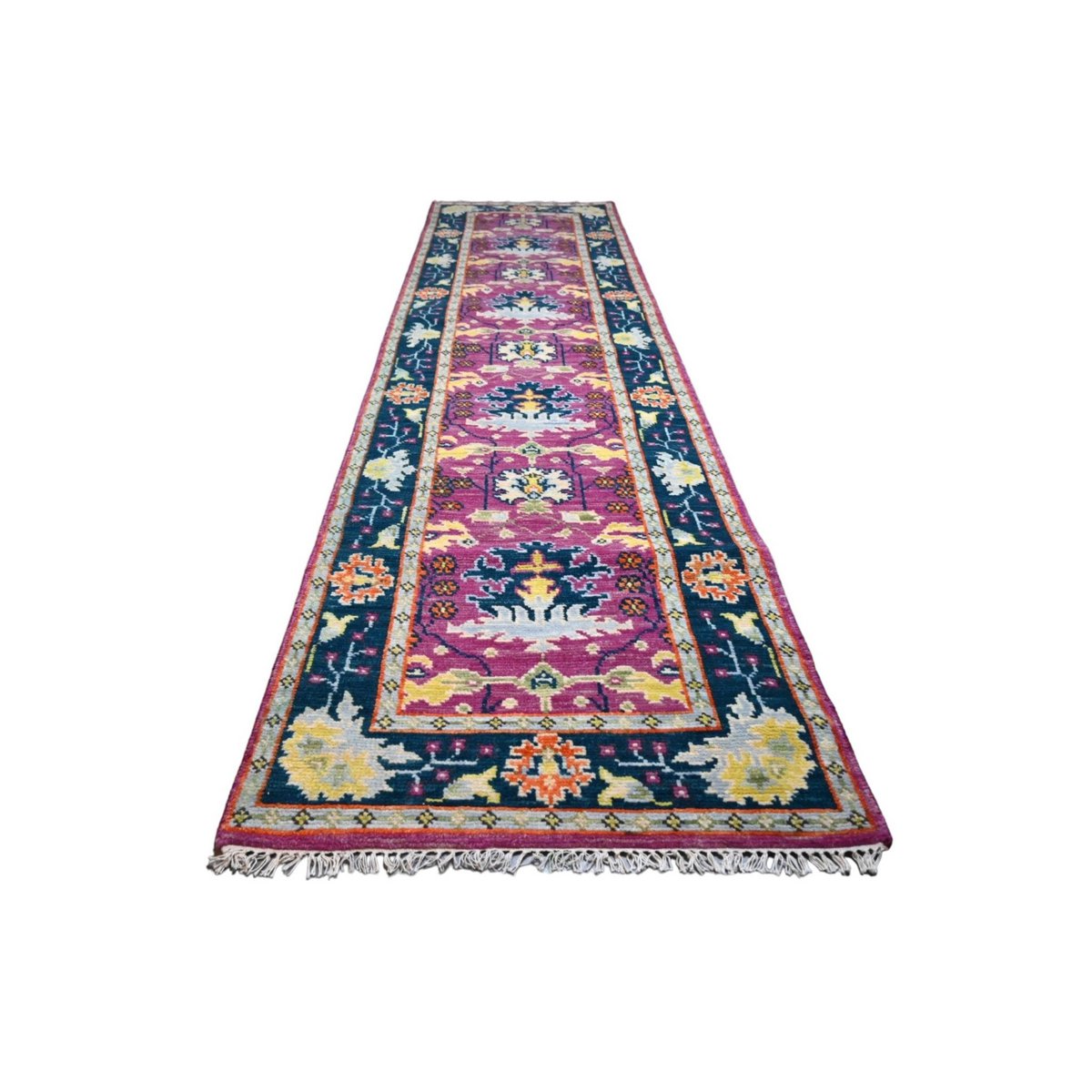 Kleurrijke Azeri loper - 285x80 cm - HANDGEMAAKT