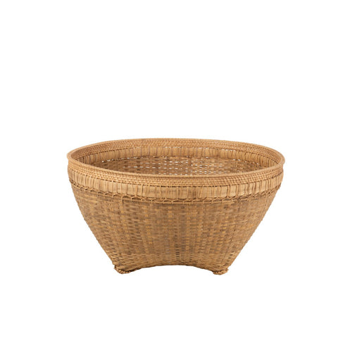 J-Line Mand Extra Large Rond Rotan Naturel