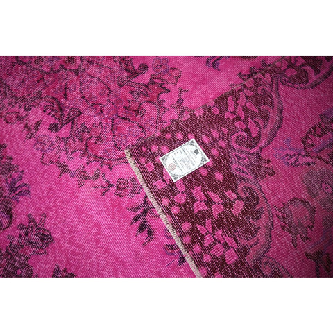 Roze vintage vloerkleed - 286x165 cm - HANDGEMAAKT