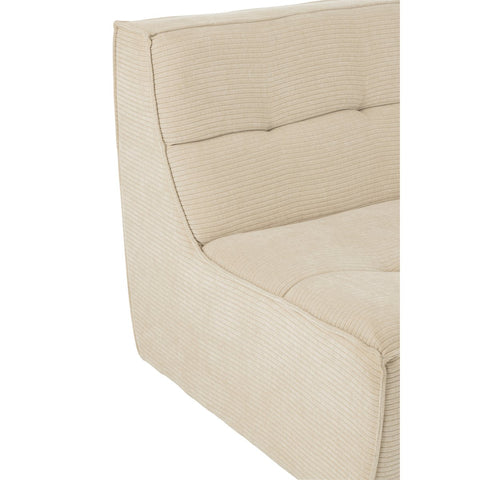 J-Line Sofa Grid Populierenhout/Schuim Beige