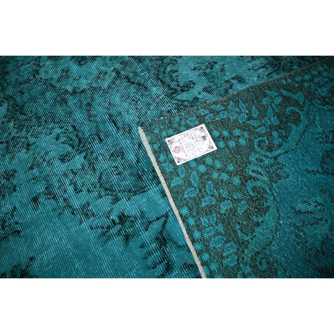 Turquoise vintage vloerkleed - 272x175 cm - HANDGEMAAKT