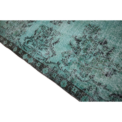 Turquoise vintage vloerkleed - 316x200 cm - HANDGEMAAKT