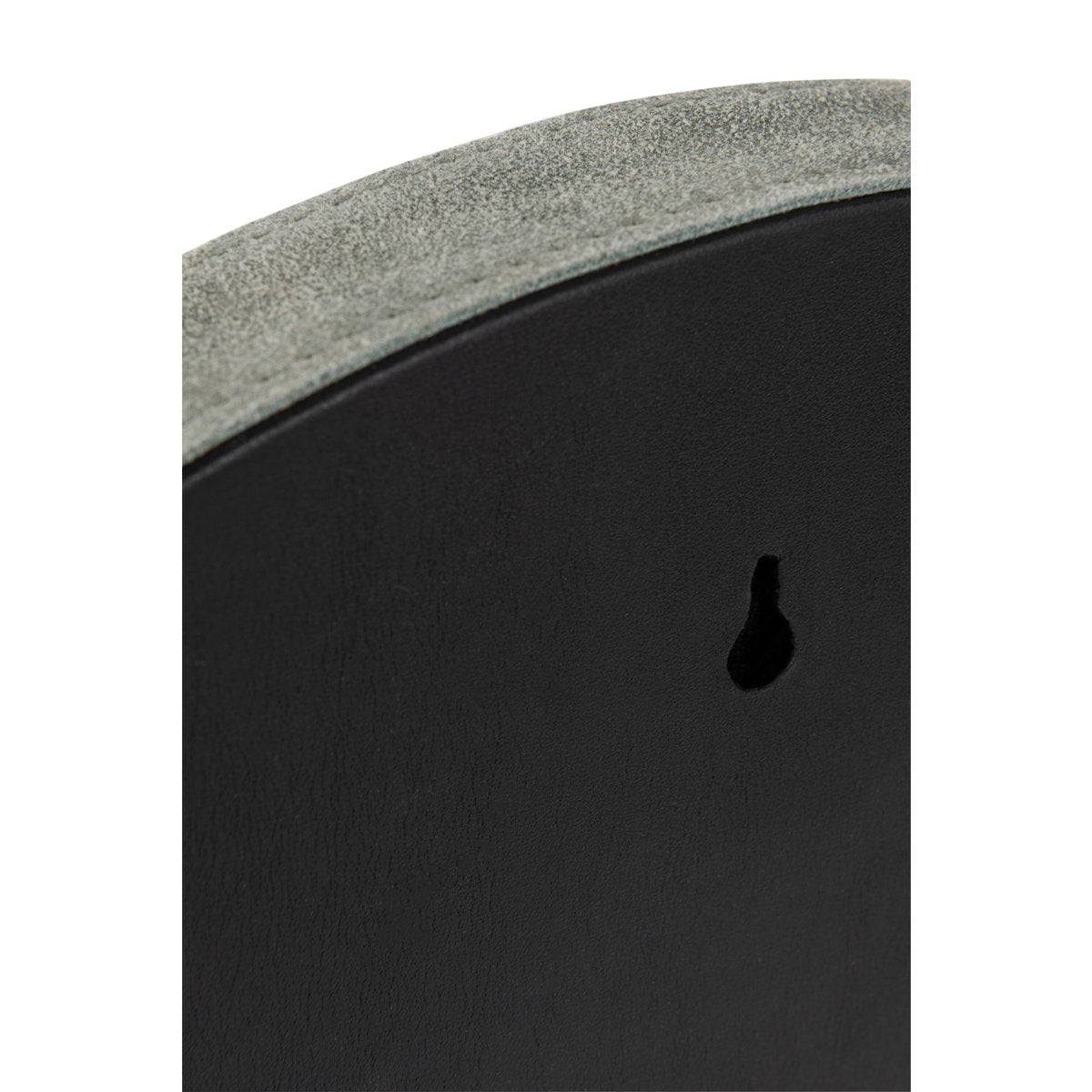 J-Line spiegel Rond - leder - groen - small