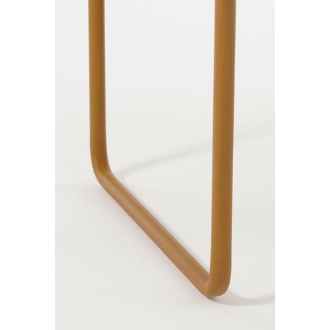 Cubica Staande Plantenbak - L50 x B22 x H64 cm - Metaal - Bruin