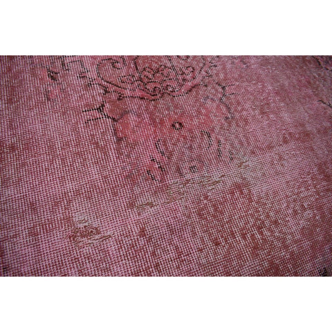 Roze vintage vloerkleed - 280x168 cm - HANDGEMAAKT