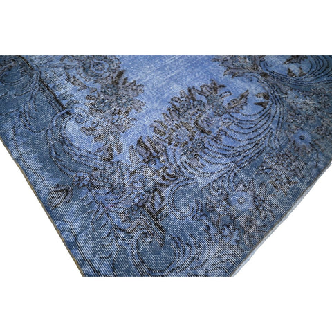 Blauw vintage vloerkleed - 285x193 cm - HANDGEMAAKT