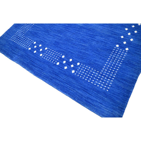 Blauw Gabbeh vloerkleed - 177x125 cm - HANDGEMAAKT