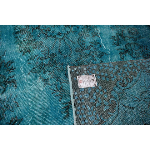Turquoise vintage vloerkleed - 291x167 cm - HANDGEMAAKT