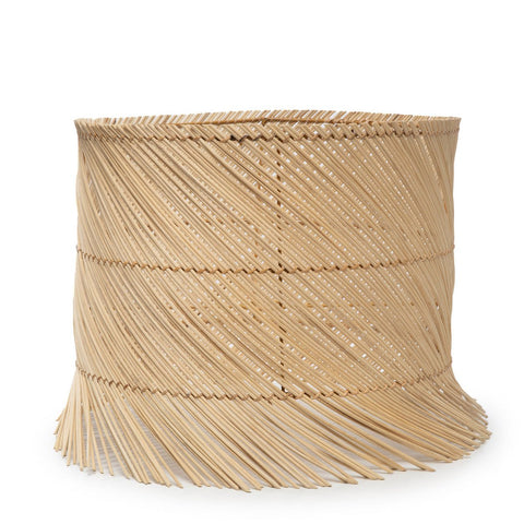 De rotan tafellamp kap - naturel