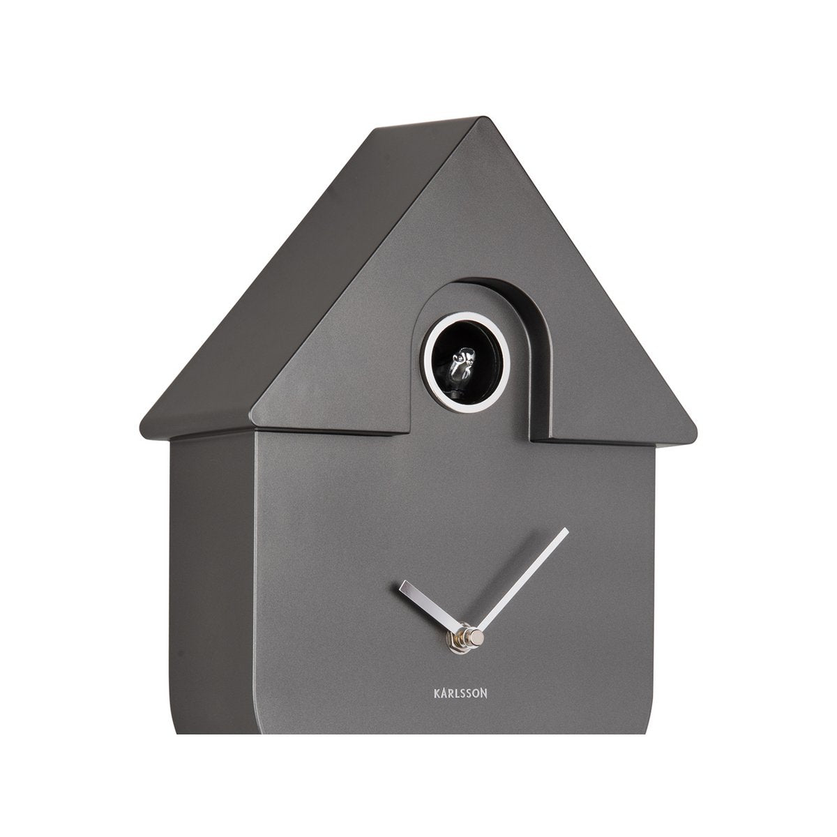Wandklok Modern Koekoek Metallic