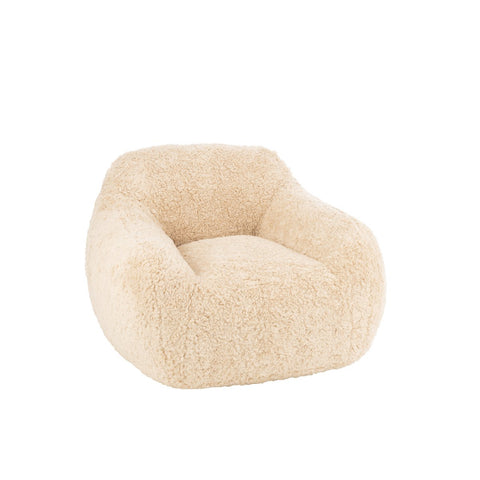 J-Line Bankschaap Polyester Creme Small