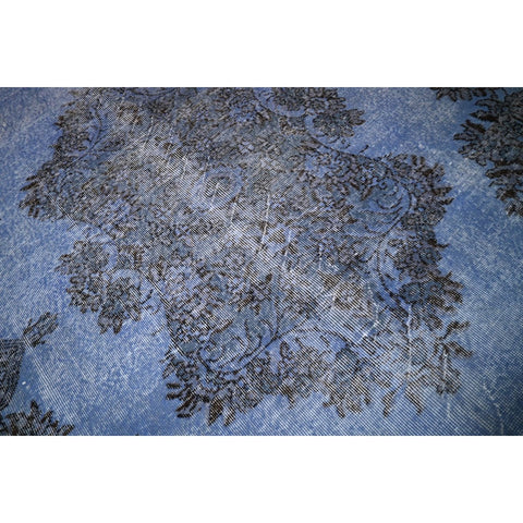 Blauw vintage vloerkleed - 285x193 cm - HANDGEMAAKT