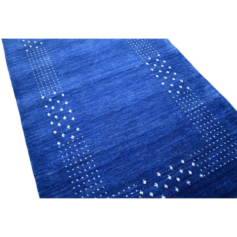 Blauwe Gabbeh loper - 284x80 cm - HANDGEMAAKT