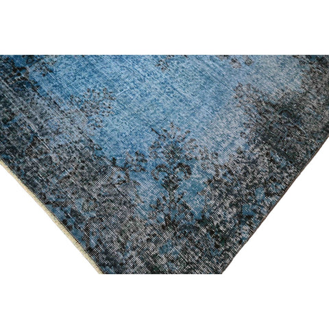 Blauw vintage vloerkleed - 293x197 cm - HANDGEMAAKT