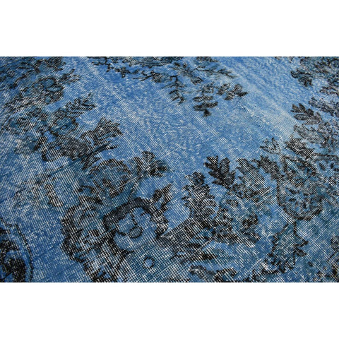 Blauw vintage vloerkleed - 316x178 cm - HANDGEMAAKT