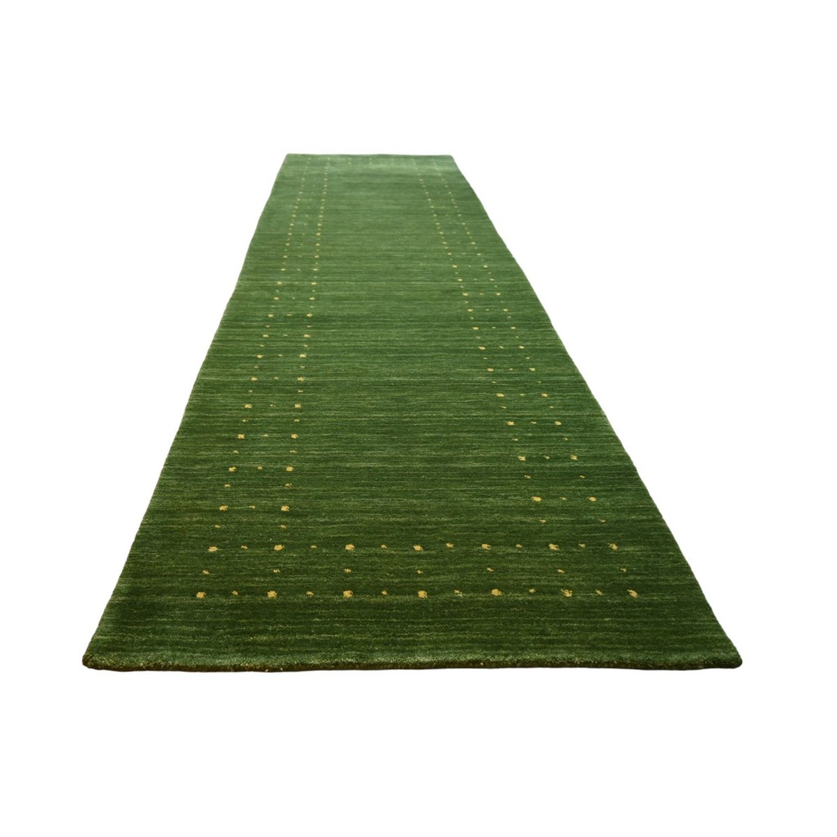 Groene Gabbeh loper - 286x84 cm - HANDGEMAAKT