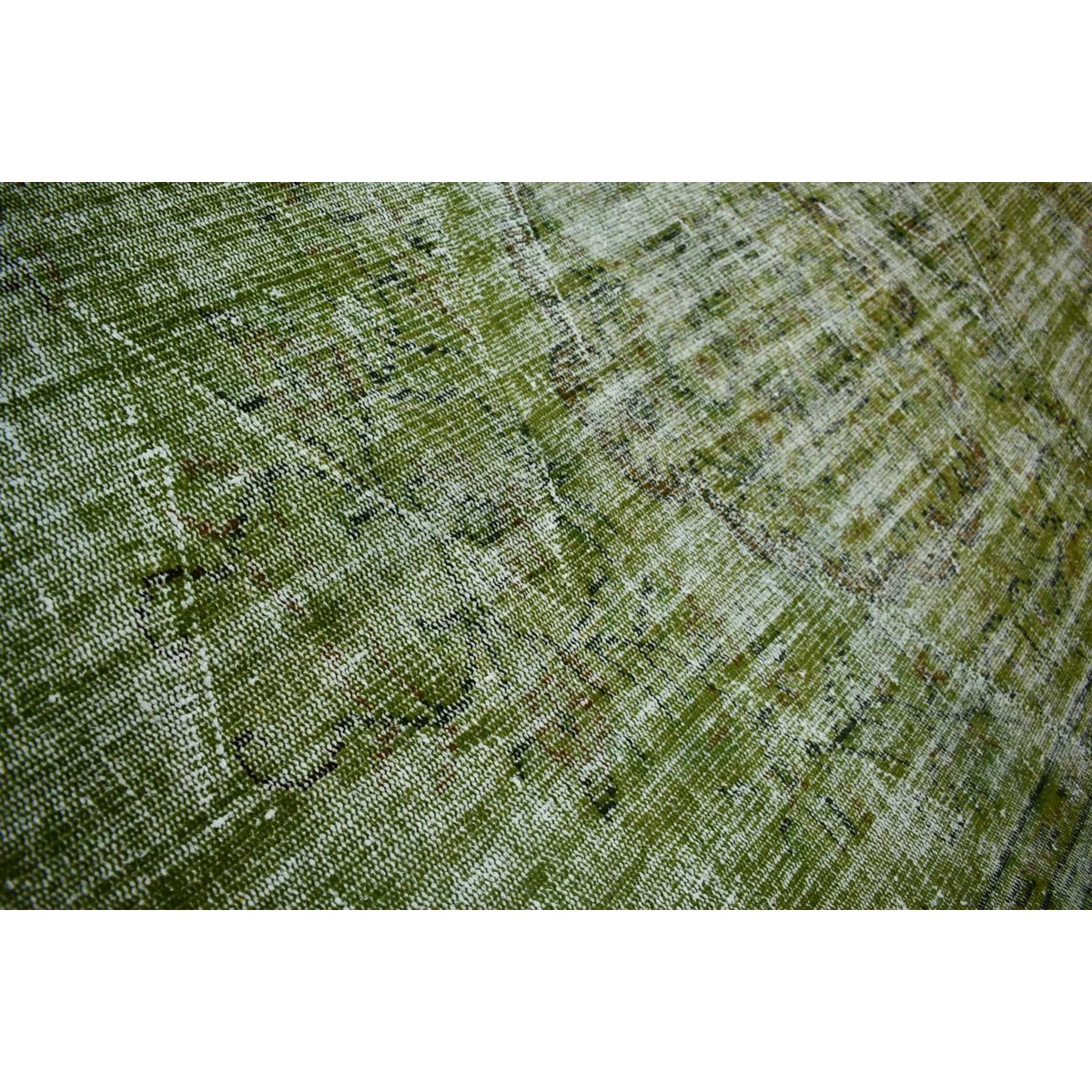 Groen vintage vloerkleed - 258x163 cm - HANDGEMAAKT