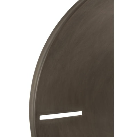 J-Line Rond klok - metaal - donkergrijs - S - Ø 50.5 cm