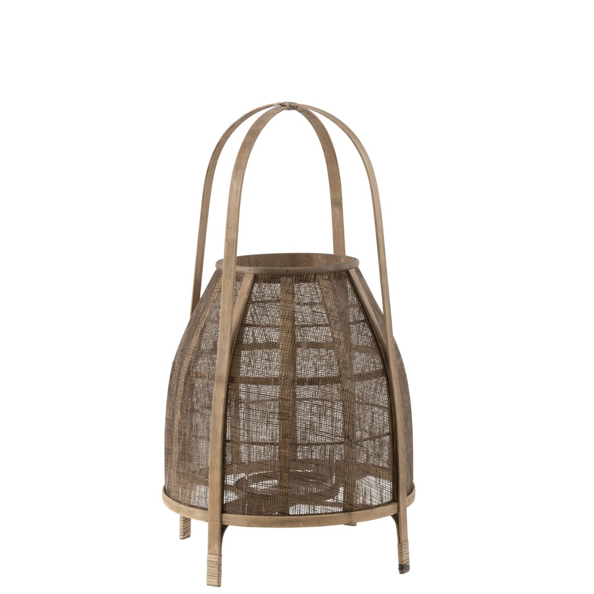 J-Line lantaarn Kap - bamboe - naturel - medium