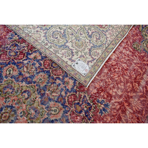 Rood vintage vloerkleed - 288x160 cm - HANDGEMAAKT
