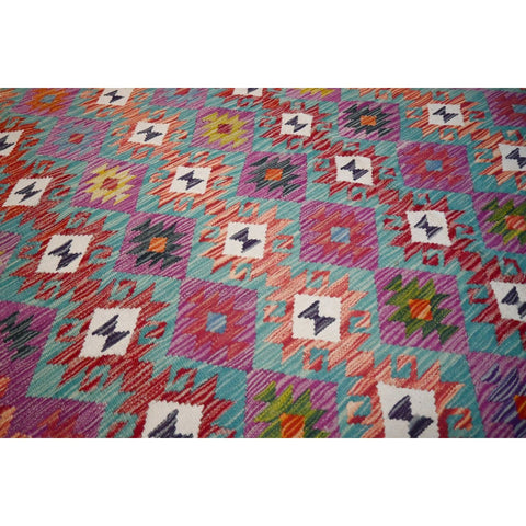 Kleurrijke kelim - 300x205 cm - HANDGEMAAKT