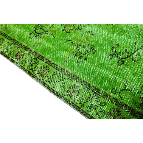 Groen vintage vloerkleed - 205x120 cm - HANDGEMAAKT