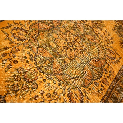 Geel vintage vloerkleed - 275x166 cm - HANDGEMAAKT