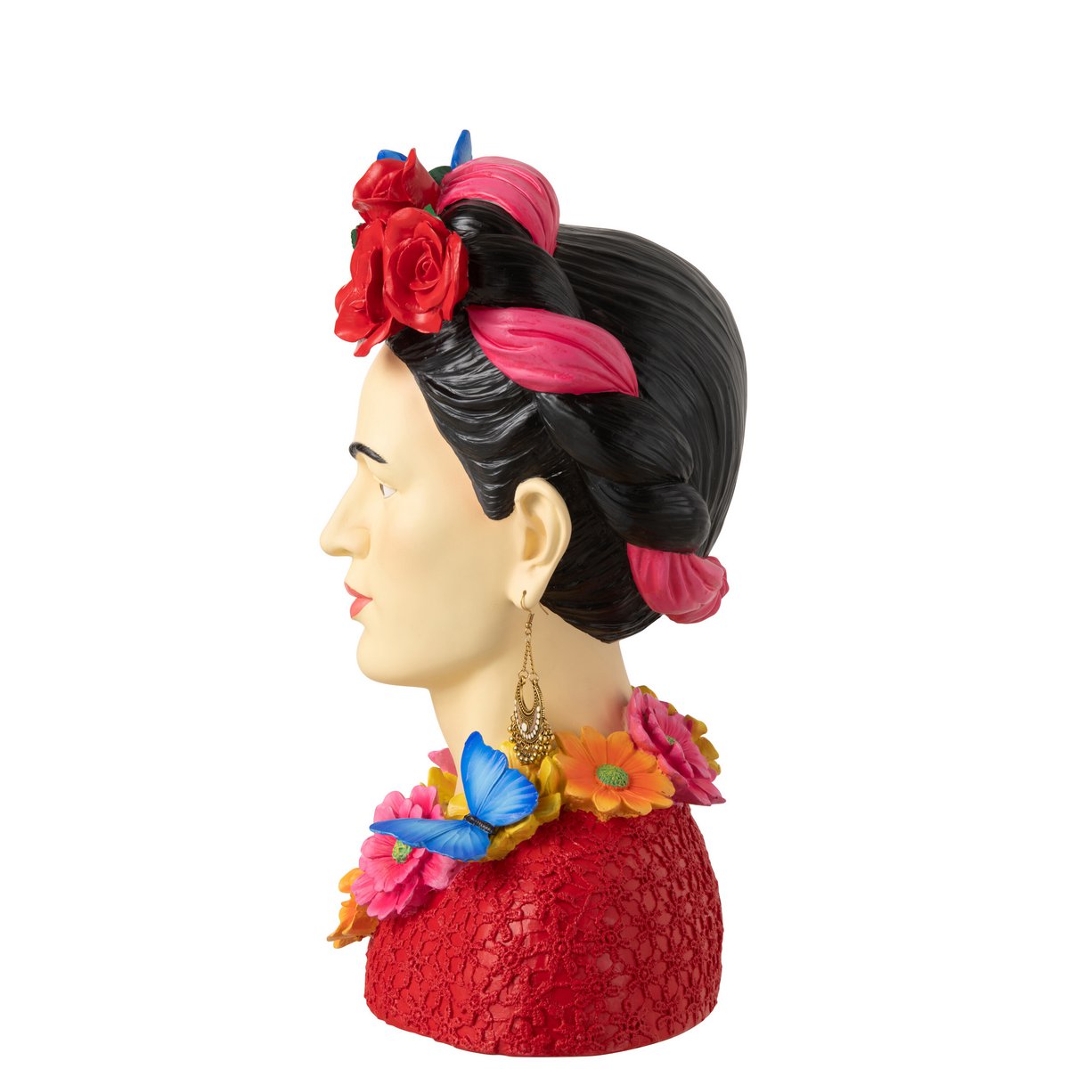 J-Line Buste Frida Kahlo Polyresine Groot