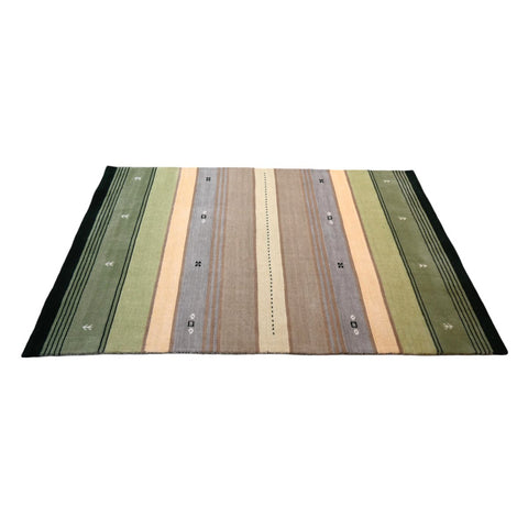 Gestreept Gabbeh vloerkleed - 180x120 cm - HANDGEMAAKT