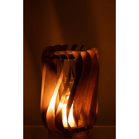J-Line Windlicht Tina Ijzer/Fuweel Goud