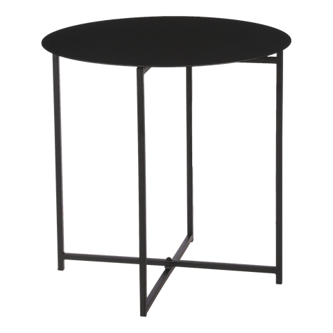 Mikki Bijzettafel - H40 x Ø40 cm - Zwart