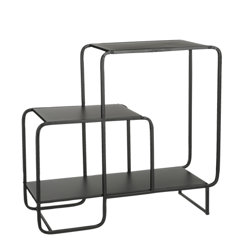 Jules Sidetable - L70 x B30 x H76 cm - Metaal - Zwart