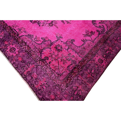 Roze vintage vloerkleed - 284x174 cm - HANDGEMAAKT