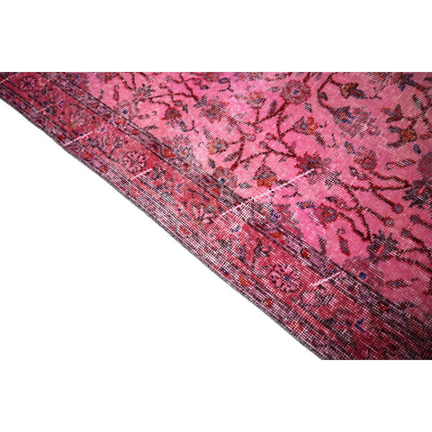 Roze vintage vloerkleed - 188x114 cm - HANDGEMAAKT