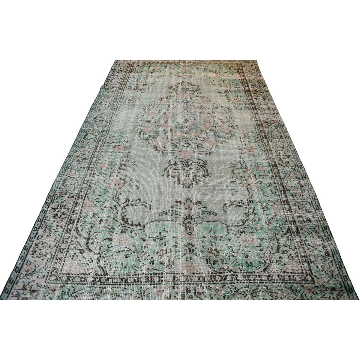 Vintage vloerkleed pastel - 305x173 cm - HANDGEMAAKT