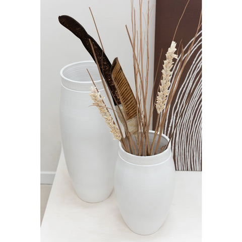 J-Line vaas Gio - keramiek - wit - large